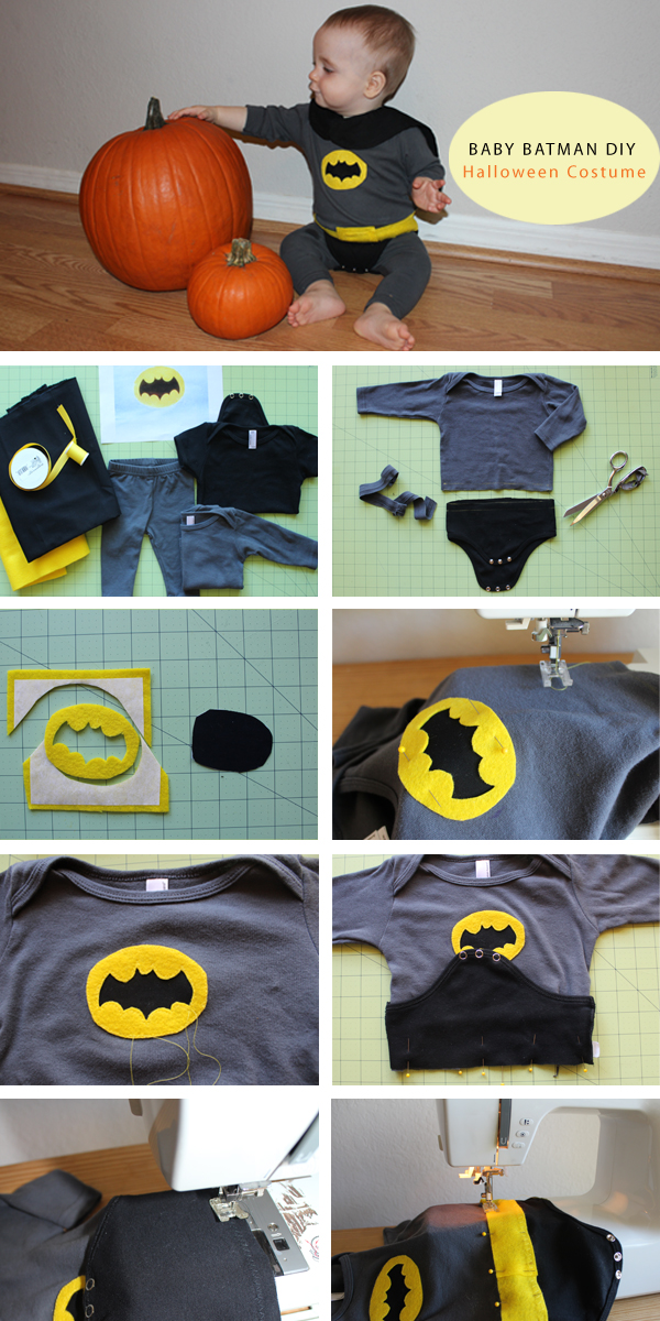 DIY Baby Batman Halloween Costume