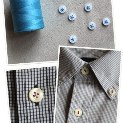 Easy DIY: Update your hubby’s button up shirt