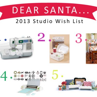 2013 Wish List.. Gifts that make you want to create something..