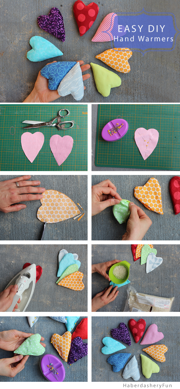 DIY.. Mini Heart Shaped Hand Warmers