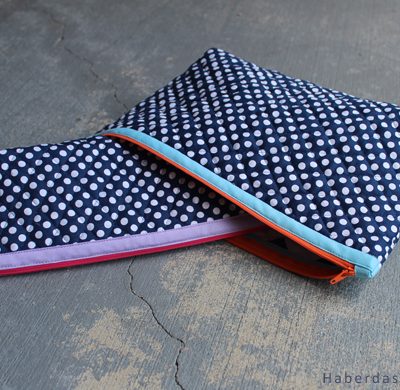 DIY.. Quilted Color Pop Zipper Pouch