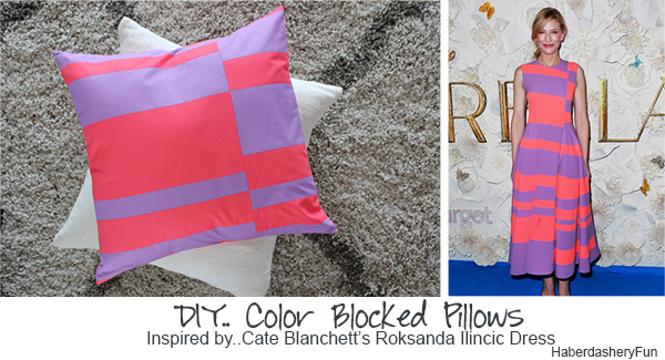Color Blocked Pillow HaberdasheryFun
