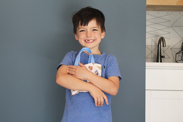 Sewing with Kids can be easy and fun. Learn how to make a simple tote